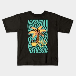 Tropical Vacay Mode Kids T-Shirt